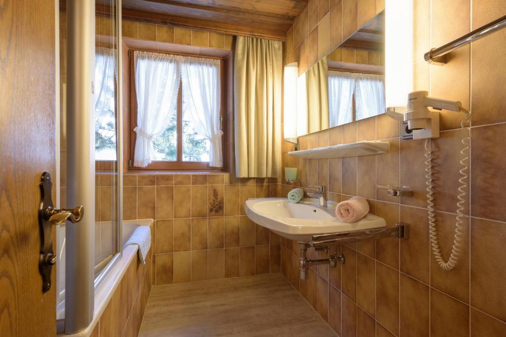 Koupelna v ubytování Haus Gamberg