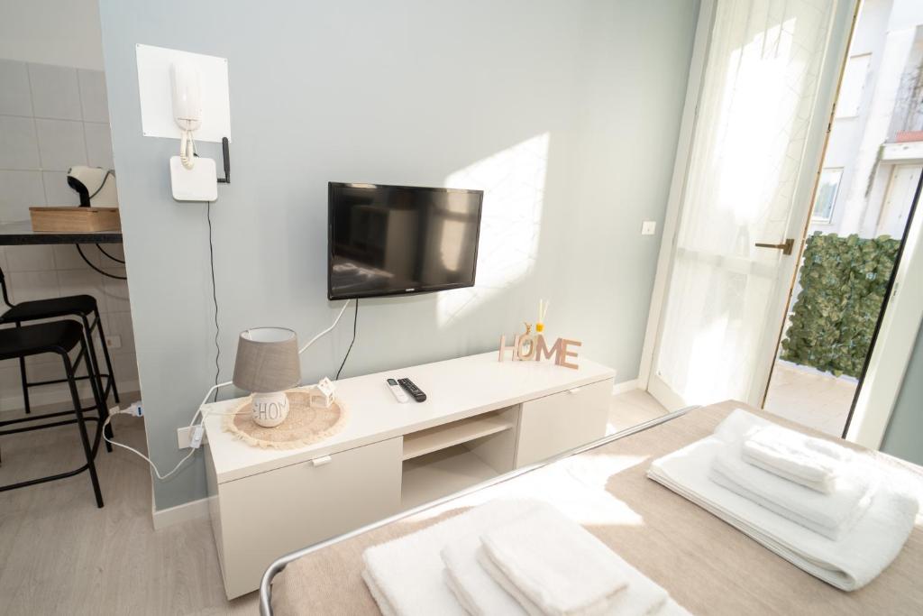 COZY APARTMENT MALPENSA AiRPORT的电视和/或娱乐中心