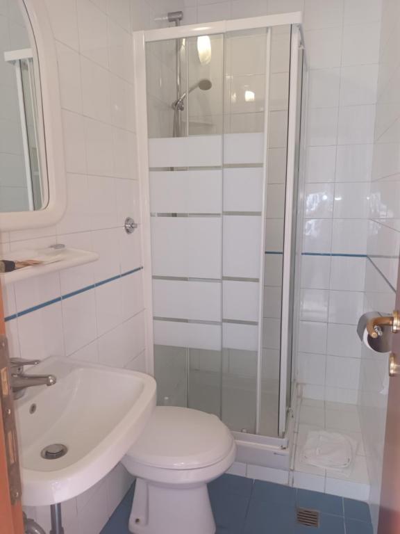 Koupelna v ubytování Hotel Lazzari
