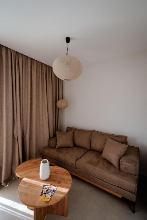 Posezení v ubytování Deos- Luxury Apartment in Agrinio