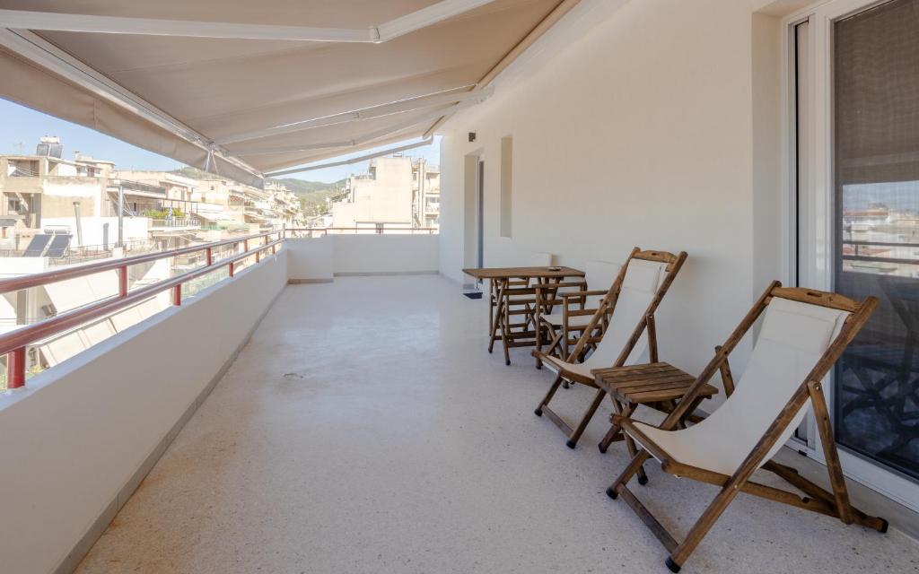 Balkón nebo terasa v ubytování Nostos - Luxury Apartment in Agrinio
