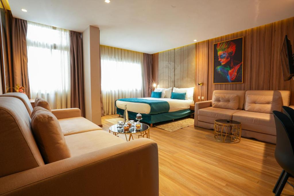 Posezení v ubytování First Suites Hôtel