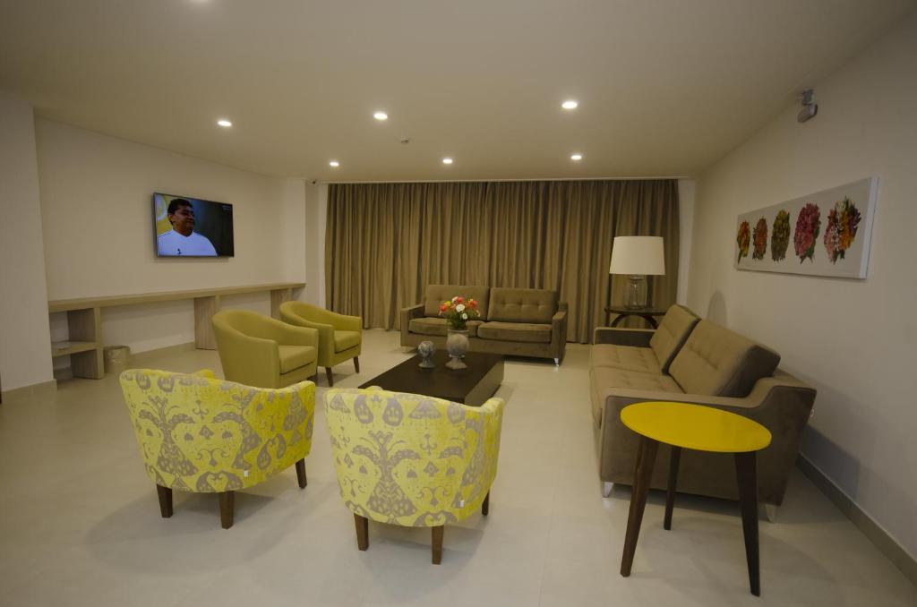 TV a/nebo společenská místnost v ubytování Pena Branca Hotel e Eventos