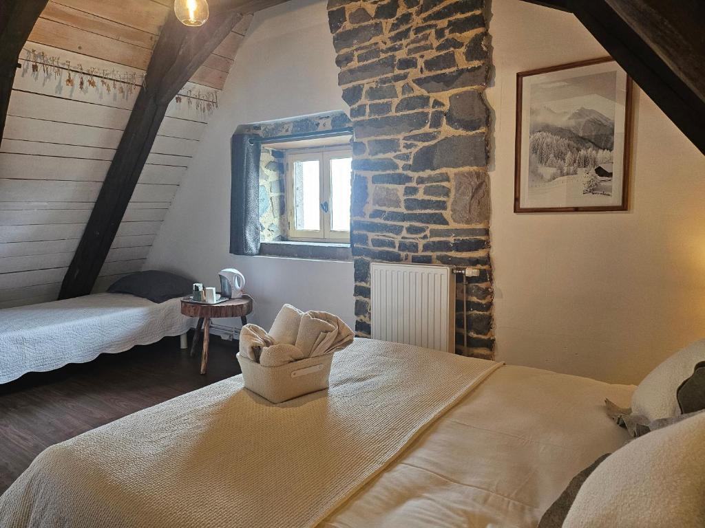 Postel nebo postele na pokoji v ubytování DATCHA ANASTASIA