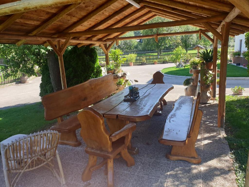 Zahrada ubytování Familie Stoier