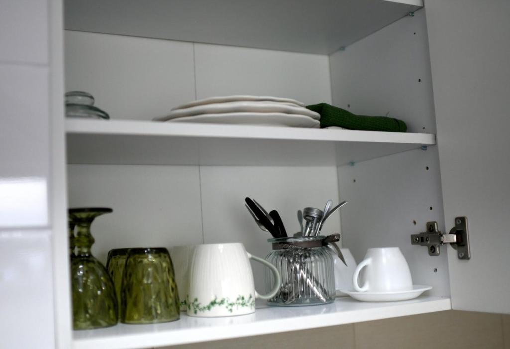 Eldhús eða eldhúskrókur á Apartman-studio “Suzana”