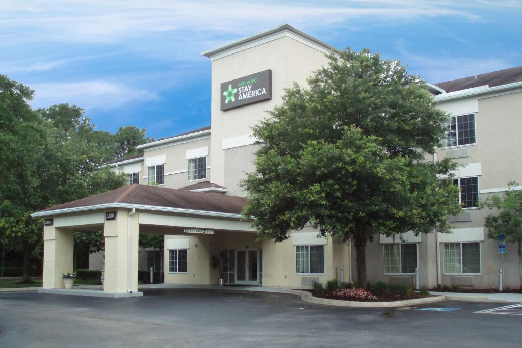 a rendering of the front of a hotel at Extended Stay America Suites - Jacksonville - Baymeadows in Jacksonville