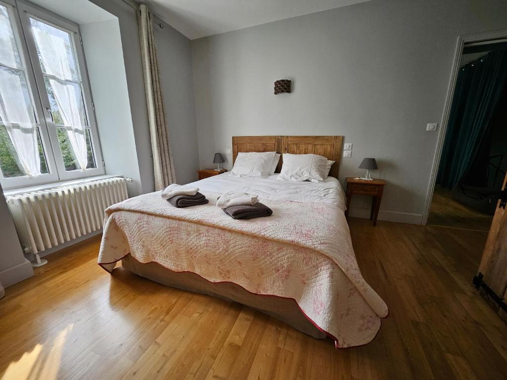 Postel nebo postele na pokoji v ubytování DATCHA ANASTASIA