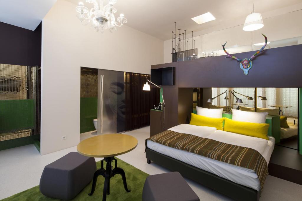 Postel nebo postele na pokoji v ubytování Nala Individuellhotel
