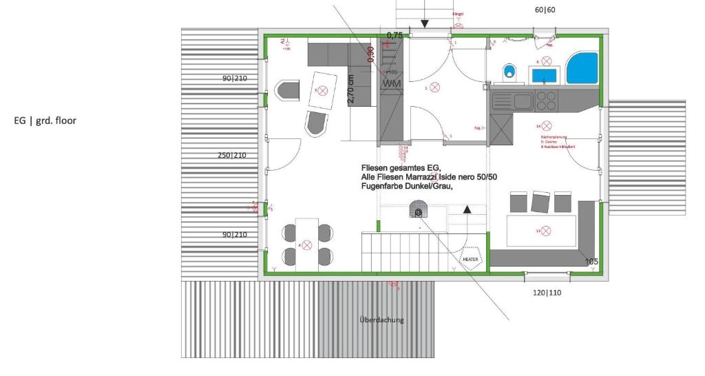 Půdorys ubytování Chalet Bellevue Murau