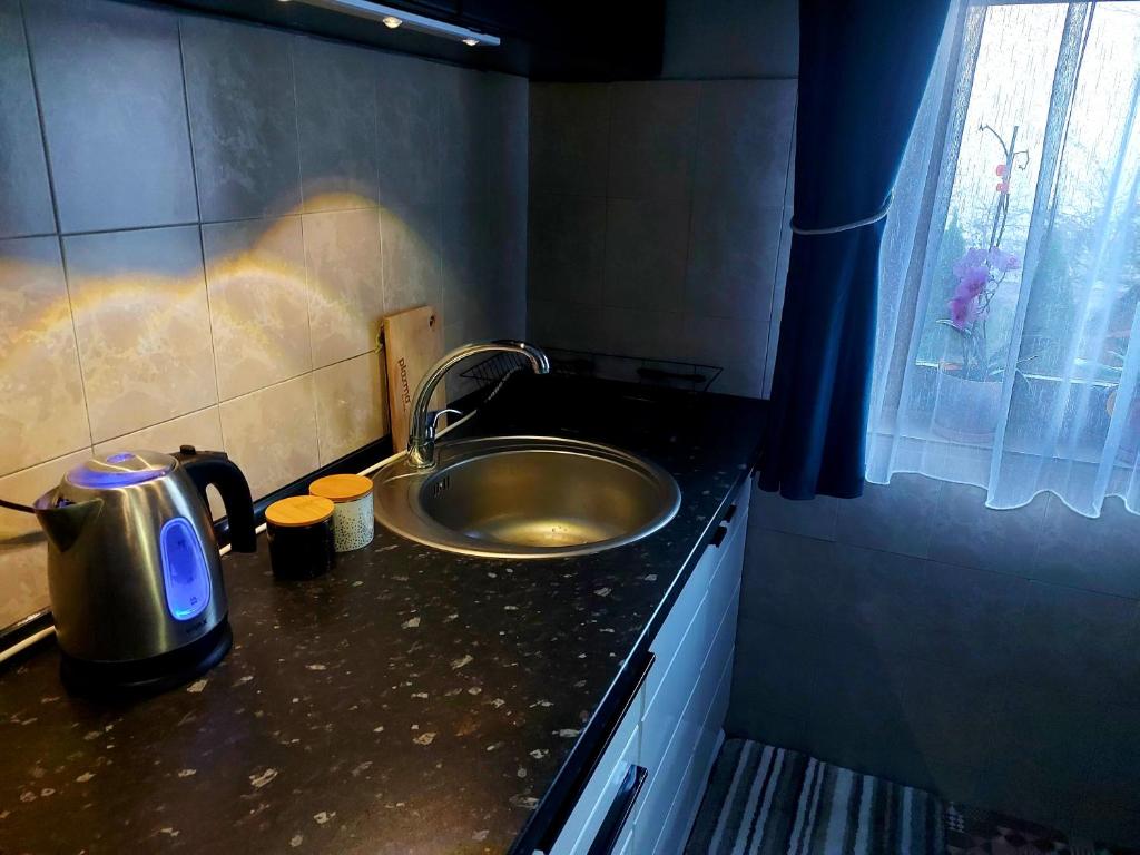 Eldhús eða eldhúskrókur á Quattro apartment