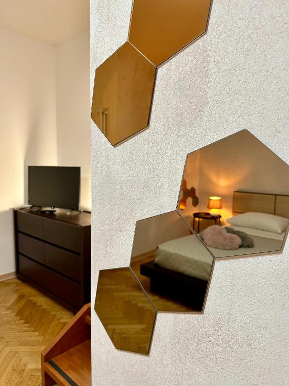 TV a/nebo společenská místnost v ubytování CASAVACANZETOFFEE
