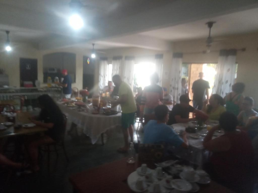 Restaurace v ubytování Pousada Recanto de Praia Seca