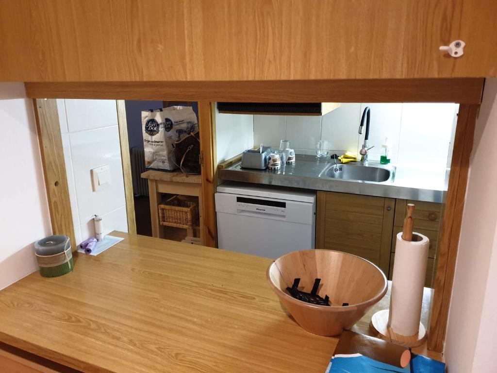 Kuchyň nebo kuchyňský kout v ubytování Port del Comte Apartment - A PIE DE PISTA