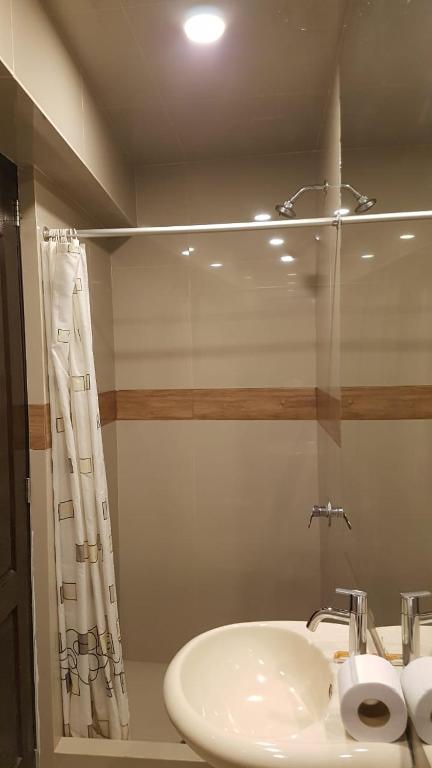 Koupelna v ubytování La Cabaña Hotel