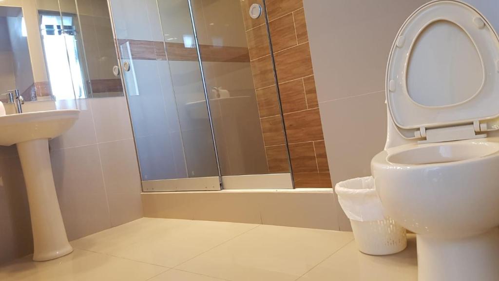 Koupelna v ubytování La Cabaña Hotel