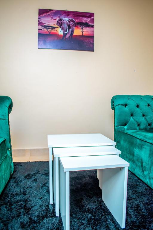 Posezení v ubytování Cozy apartment kisii
