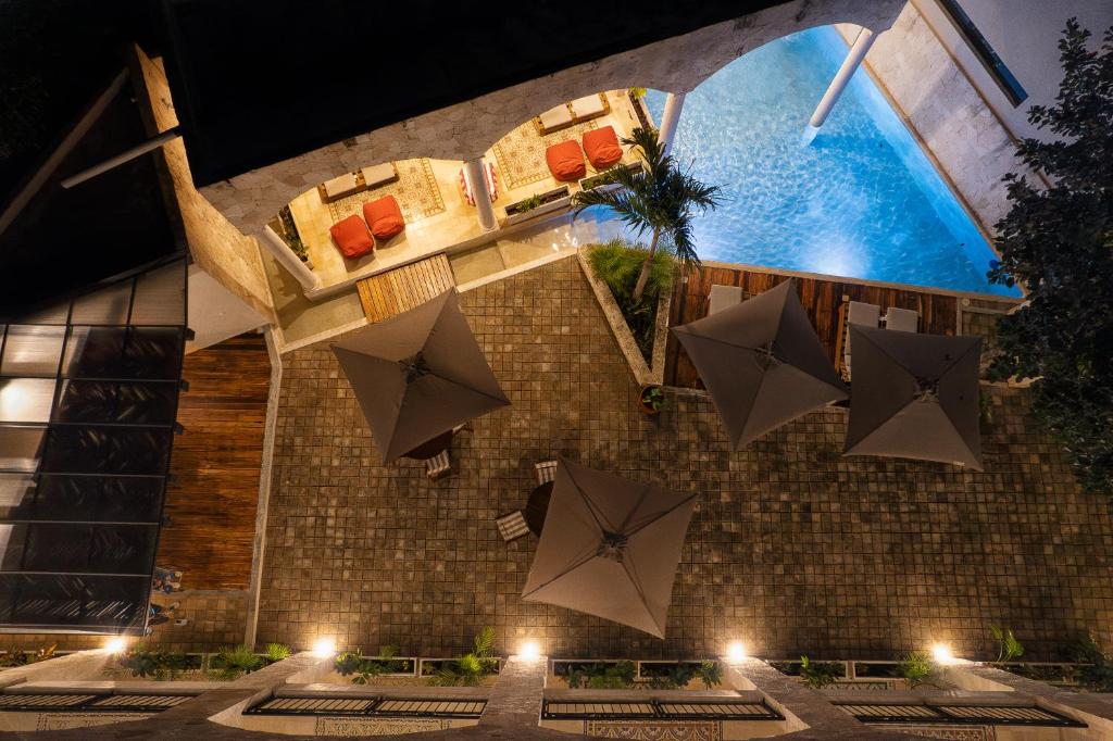 Bazén v ubytování Frater Yucatán Hotel nebo v jeho okolí