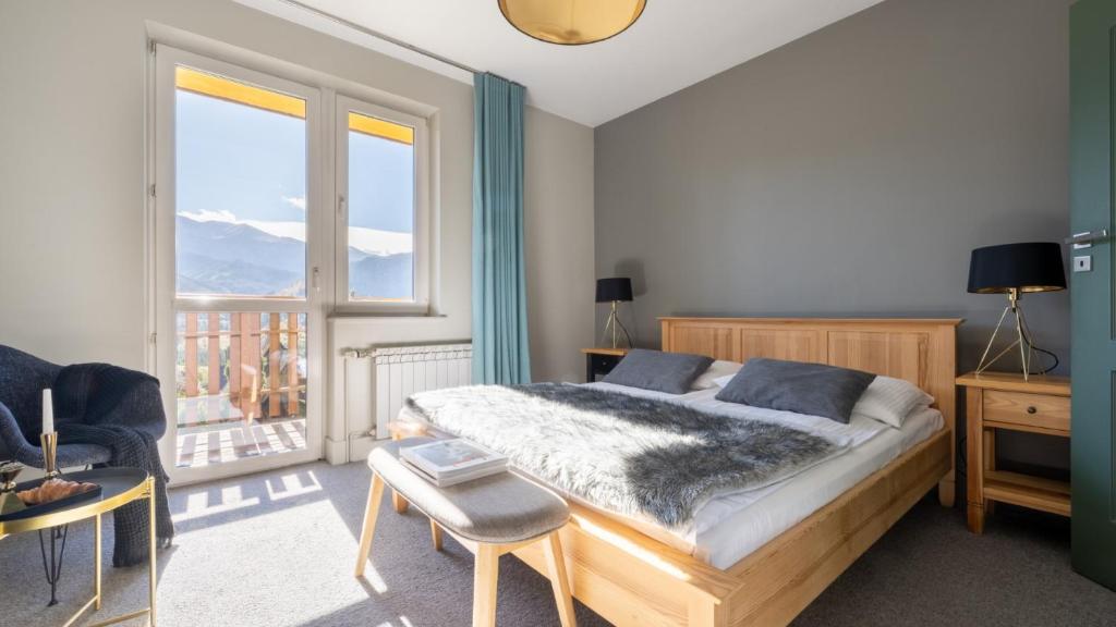 Posteľ alebo postele v izbe v ubytovaní Panorama Premium