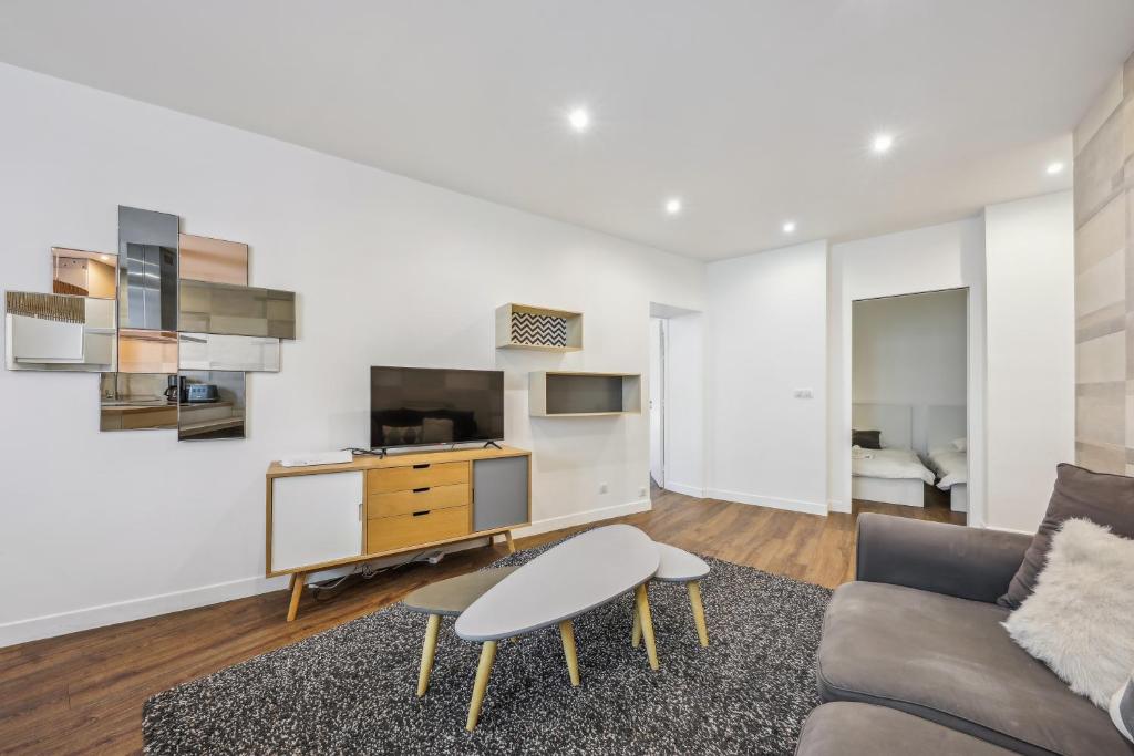 Kuchnia lub aneks kuchenny w obiekcie Appartement charmant et lumineux en plein cœur de Paris