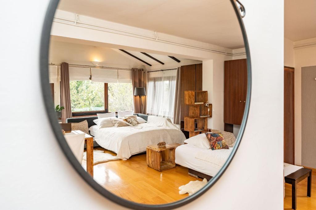 Posteľ alebo postele v izbe v ubytovaní B&B Villa Sumrak Plitvica