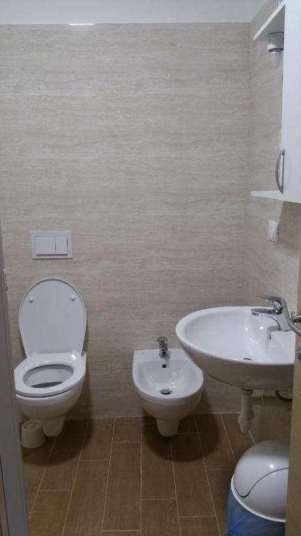 Koupelna v ubytování Hotel Tommaseo