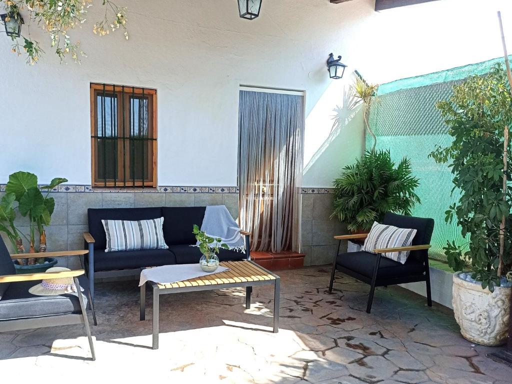 Posezení v ubytování Cottage in Villanueva near El Torcal