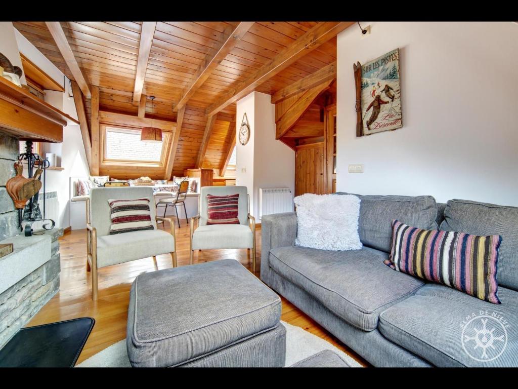 Posezení v ubytování CASA REINA de Alma de Nieve