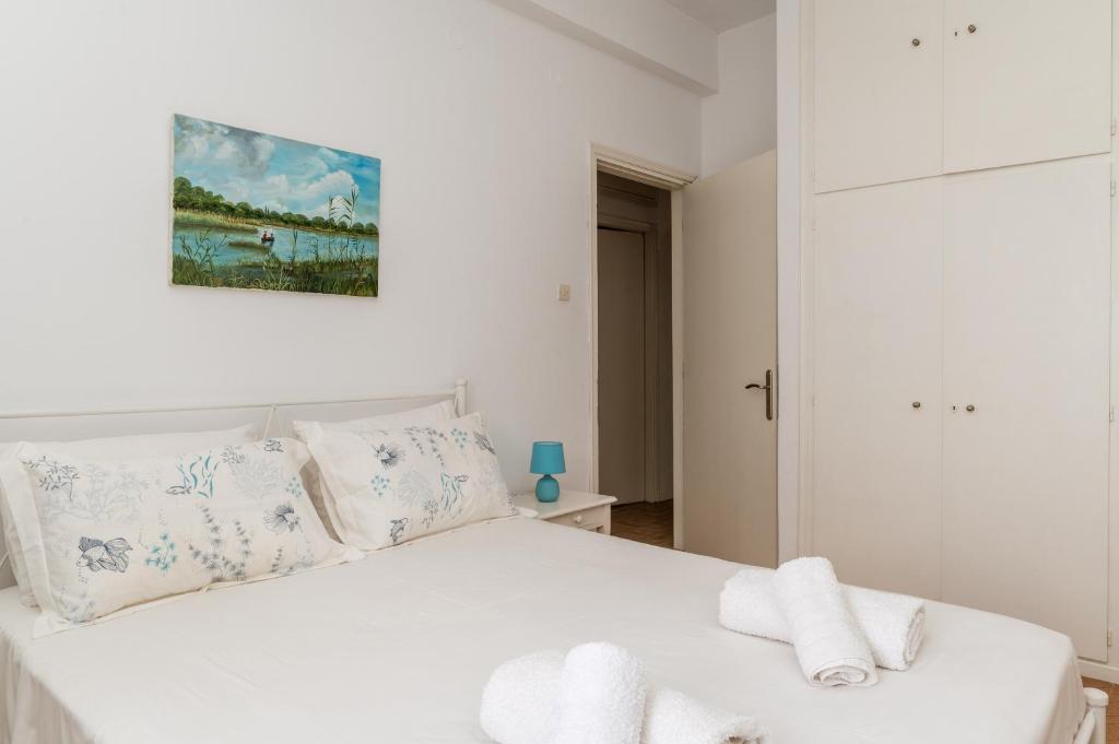 Łóżko lub łóżka w pokoju w obiekcie Margaret House