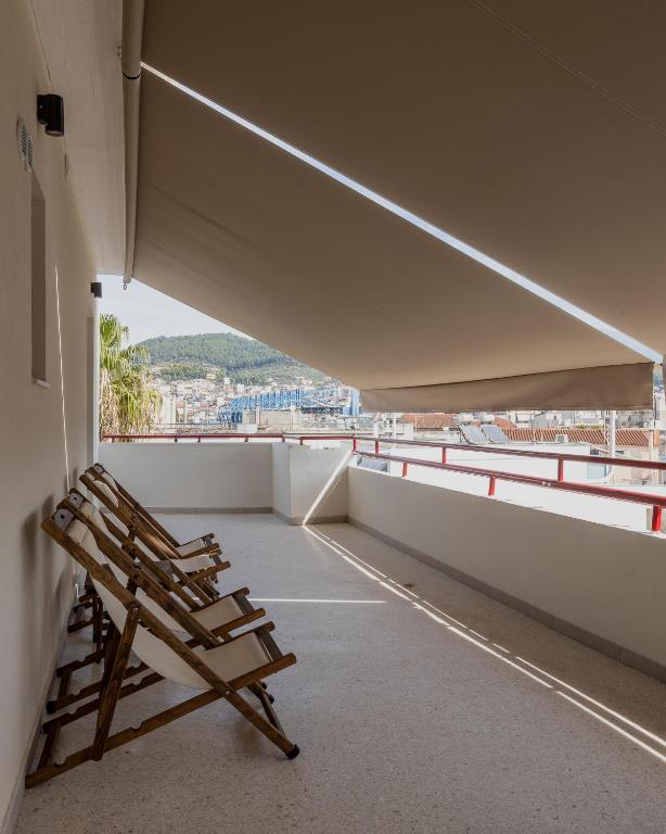 Balkón nebo terasa v ubytování Eudaimonia - Luxury Apartment in Agrinio