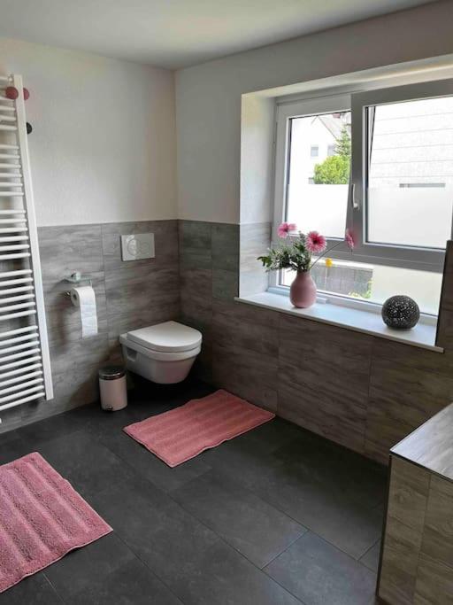 Koupelna v ubytování Franzis Landhaus