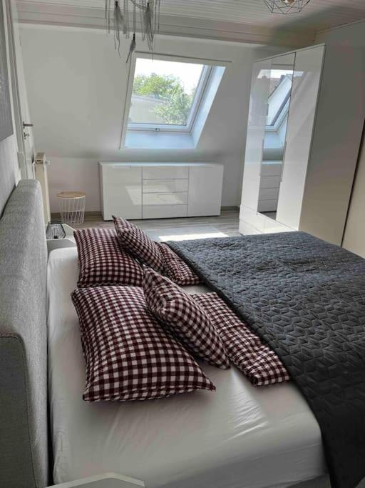 Postel nebo postele na pokoji v ubytování Franzis Landhaus