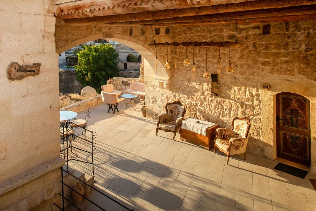 Posezení v ubytování Carna Cave Hotel Cappadocia