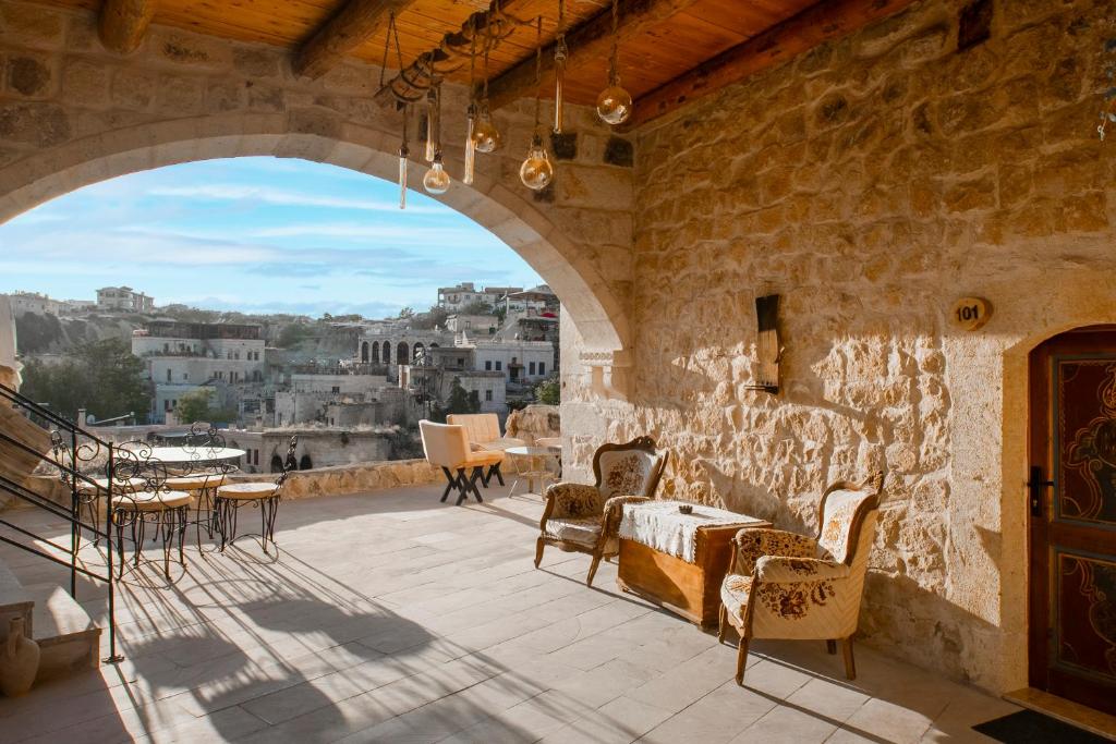 Posezení v ubytování Carna Cave Hotel Cappadocia