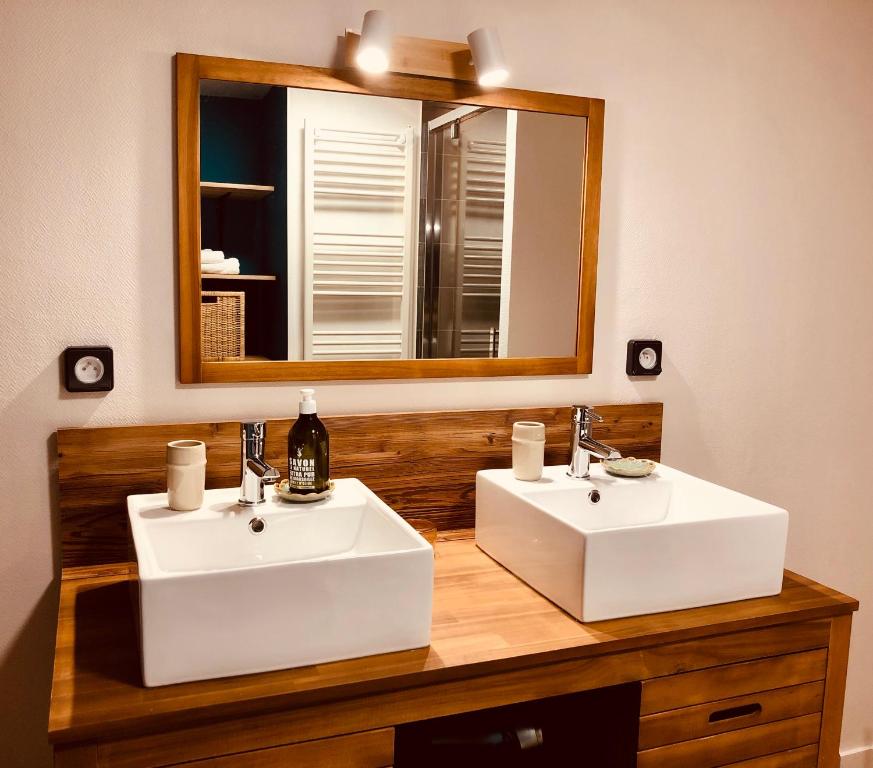 Koupelna v ubytování L’AMANTINE Chambres d’hôtes et gîte