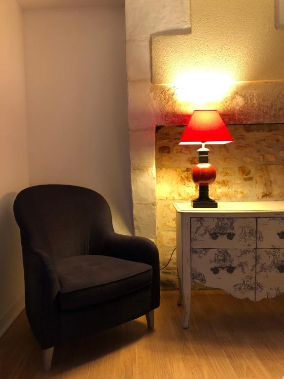 Posezení v ubytování L’AMANTINE Chambres d’hôtes et gîte