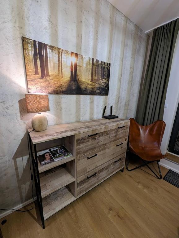 TV a/nebo společenská místnost v ubytování Zadov - Apartmán Srdce Šumavy