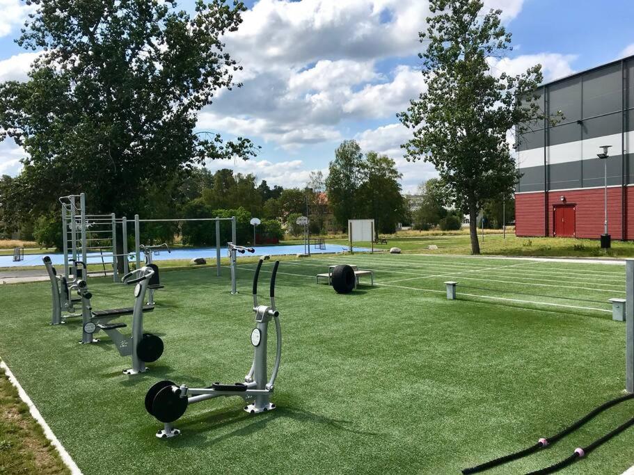 Fitness centrum a/nebo fitness zařízení v ubytování Guesthouse centrally in Vetlanda