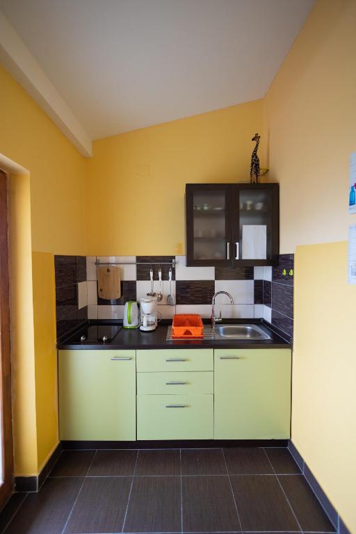 Kuchyň nebo kuchyňský kout v ubytování Apartman Marija 2