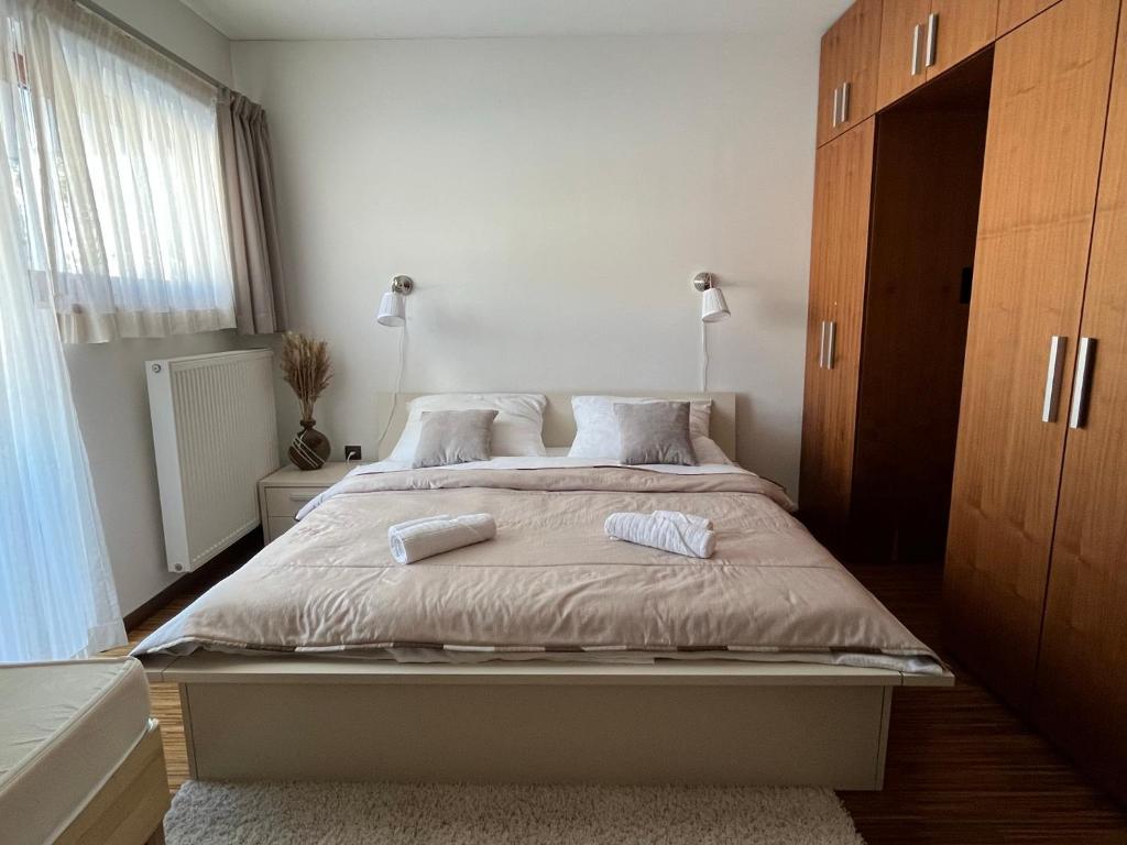 Postel nebo postele na pokoji v ubytování Apartmánový Dom 44