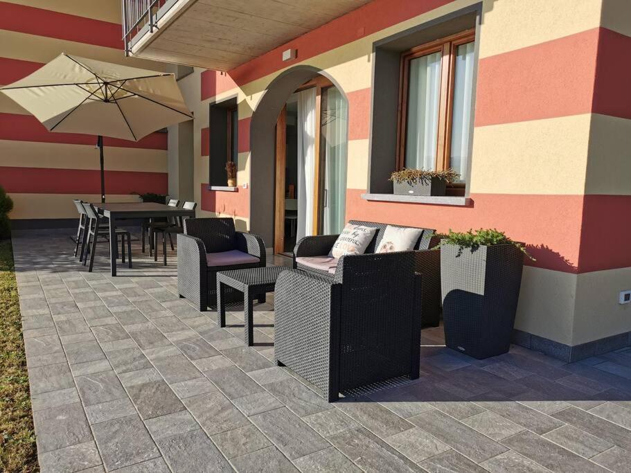 Balkón nebo terasa v ubytování Appartamento Villa Martinoni