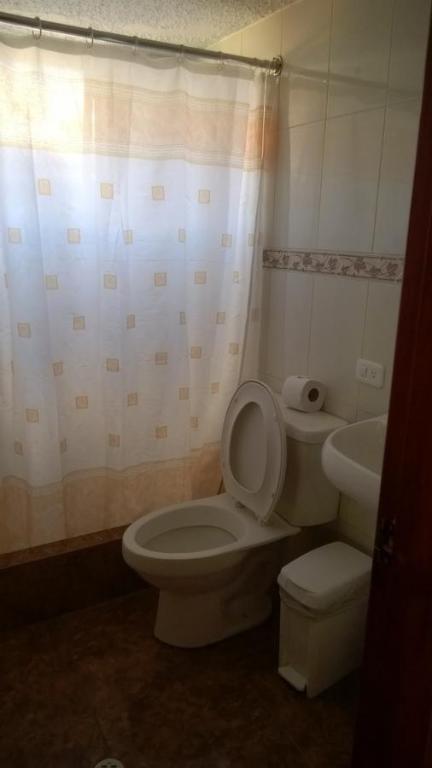 Koupelna v ubytování Hostal El Roble