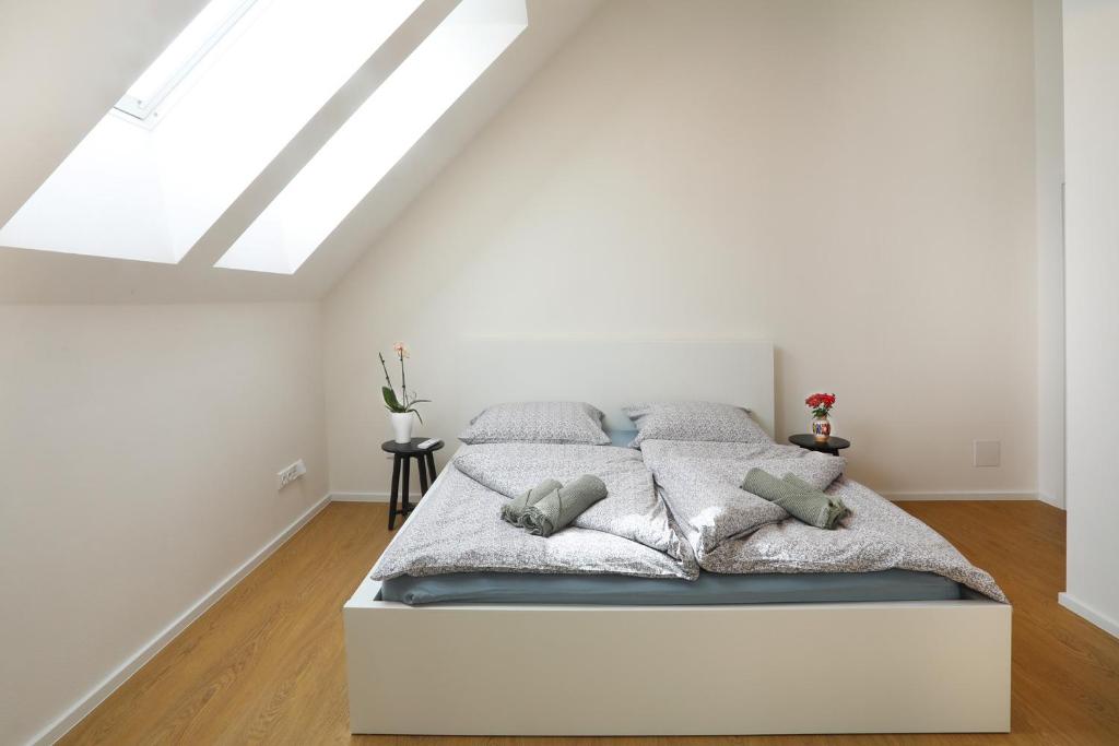 Letto o letti in una camera di Apartmán Frolkova Strážnice