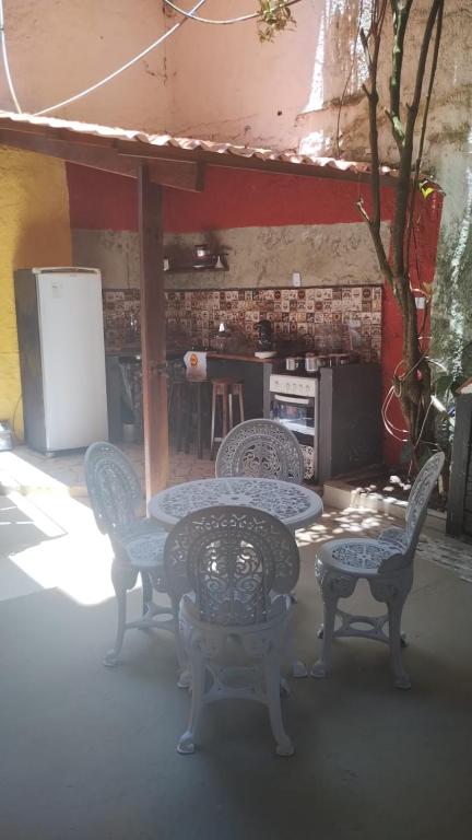 Köök või kööginurk majutusasutuses Morro Hostel e Pousada