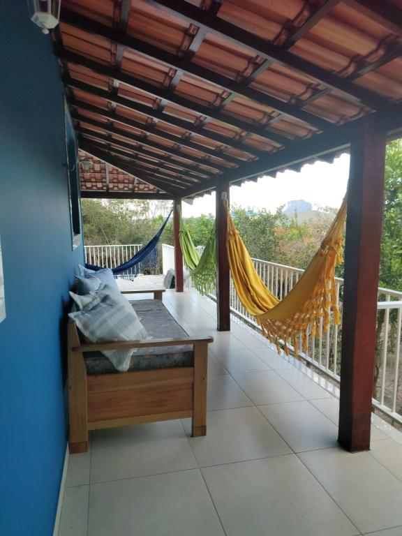 Balkón nebo terasa v ubytování Pousada Bela Vista do Capão