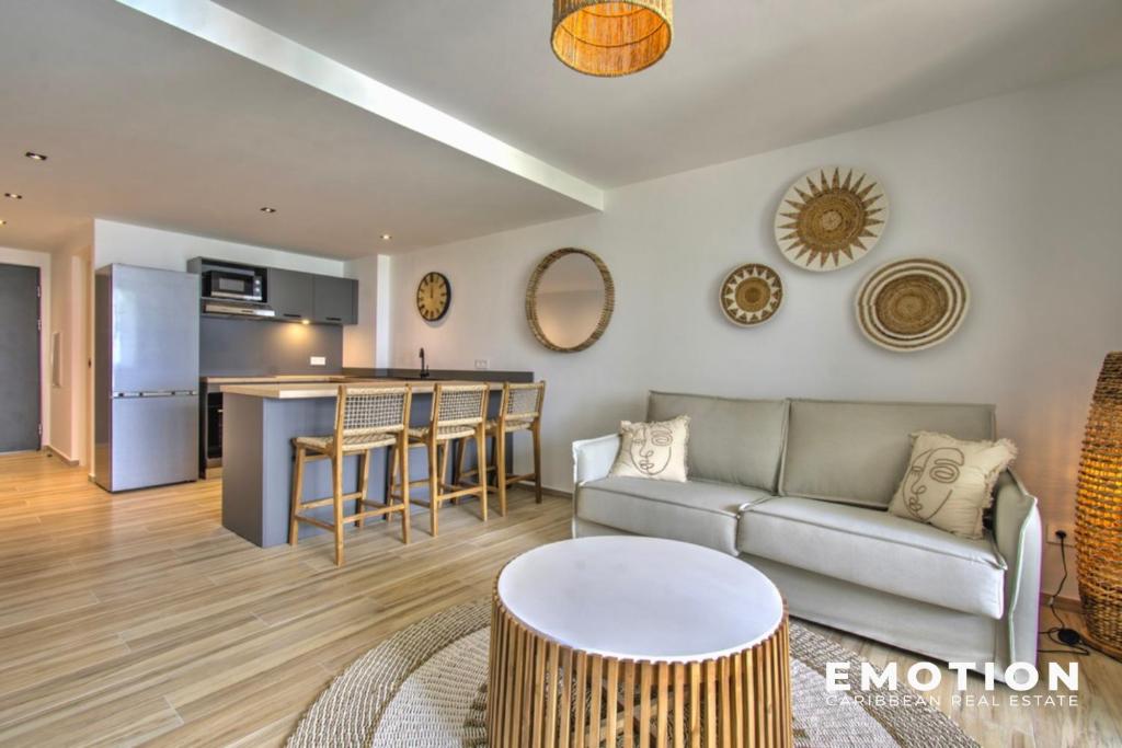 Posezení v ubytování Appartement 2 chambres Alamanda Baie Orientale
