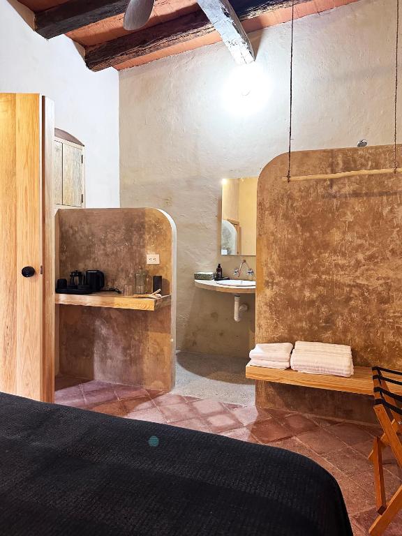 Koupelna v ubytování CASA PENUMBRA- Centro Oaxaca