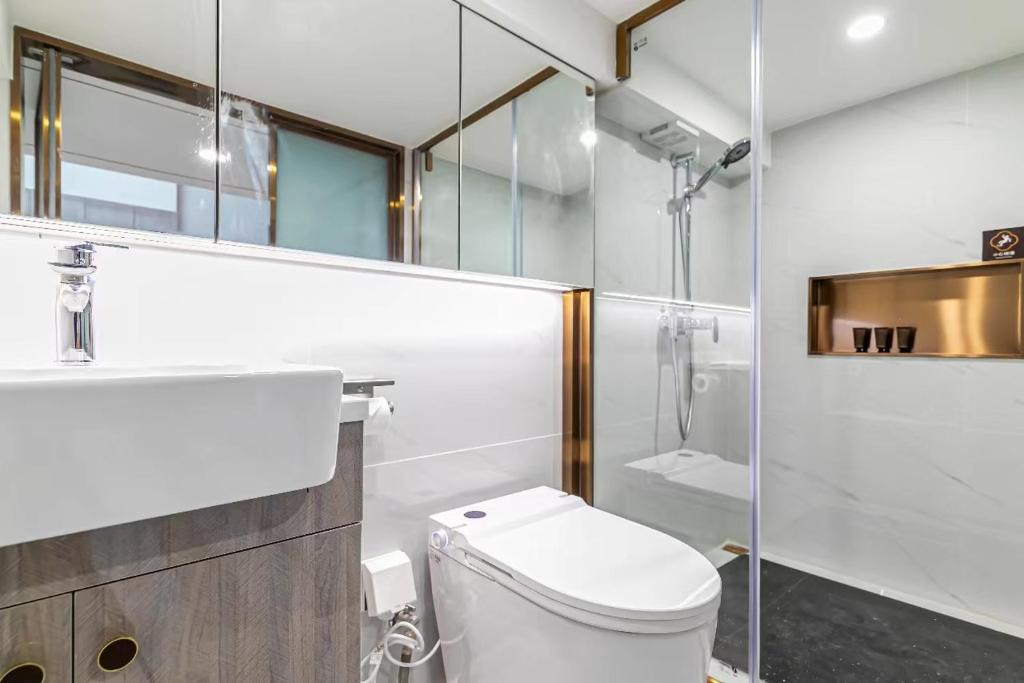 حمام في Yunga Yee Tsui Apartments云嘉倚翠公寓