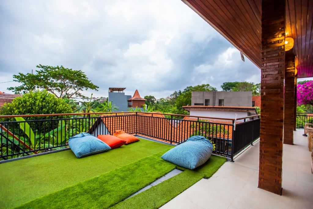 Zahrada ubytování The Nest Canggu