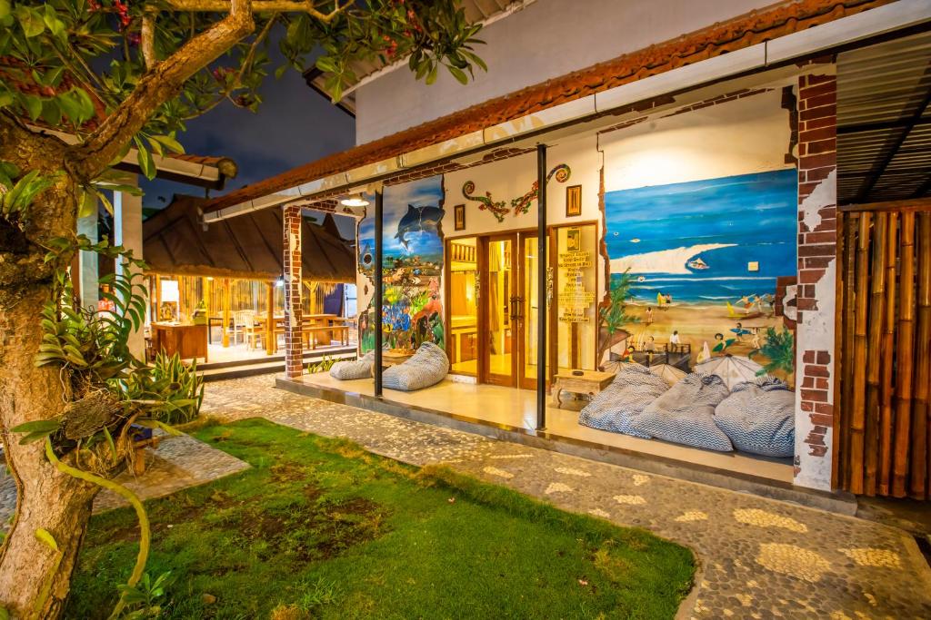 Zahrada ubytování The Nest Canggu